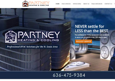 Partney Heating and Cooling Website