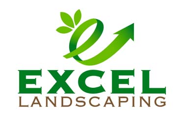 Excel Landscaping company 3 color logo